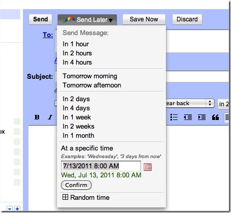 send gmail later auto