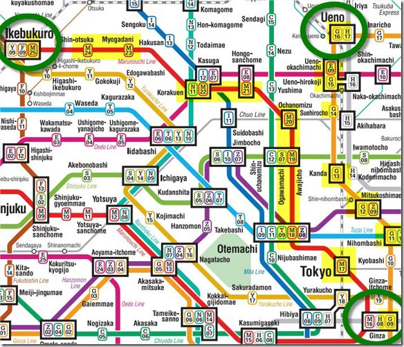 tokyo ikebukuro to Ueno