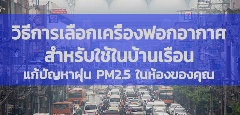 วิธีเลือกเครื่องฟอกอากาศเพื่อแก้ปัญหา PM2.5 ในบ้านของคุณ