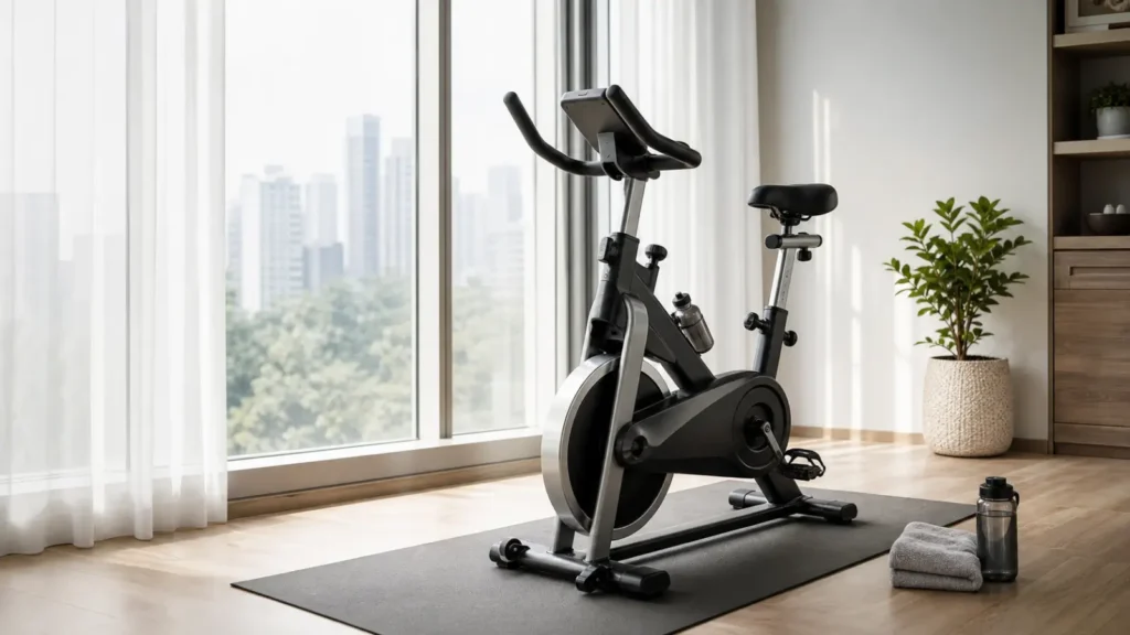 Stationary Bike จักรยานออกกำลังกายที่บ้าน สำหรับ Zone 2 Cardio และสุขภาพหัวใจ